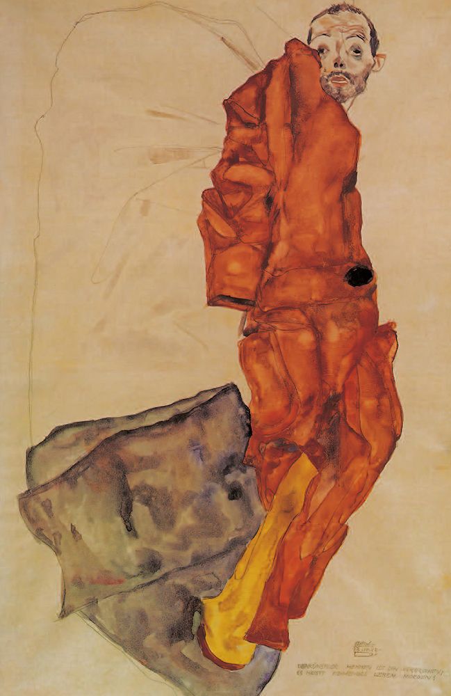Hindering the Artist is a Crime 1912 art print by Egon Schiele for $57.95 CAD