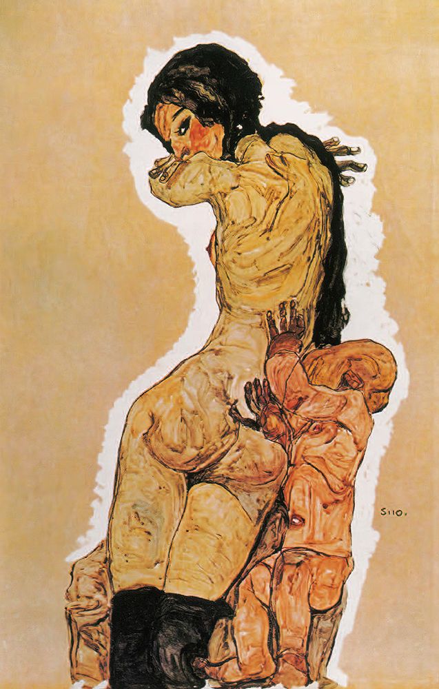 Mother and Child 1910 art print by Egon Schiele for $57.95 CAD