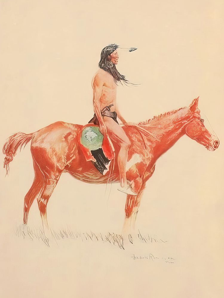 A Cheyenne Buck from a Bunch of Buckskins art print by Frederic Remington for $57.95 CAD