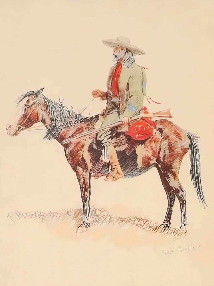 A Trapper from a Bunch of Buckskins art print by Frederic Remington for $57.95 CAD