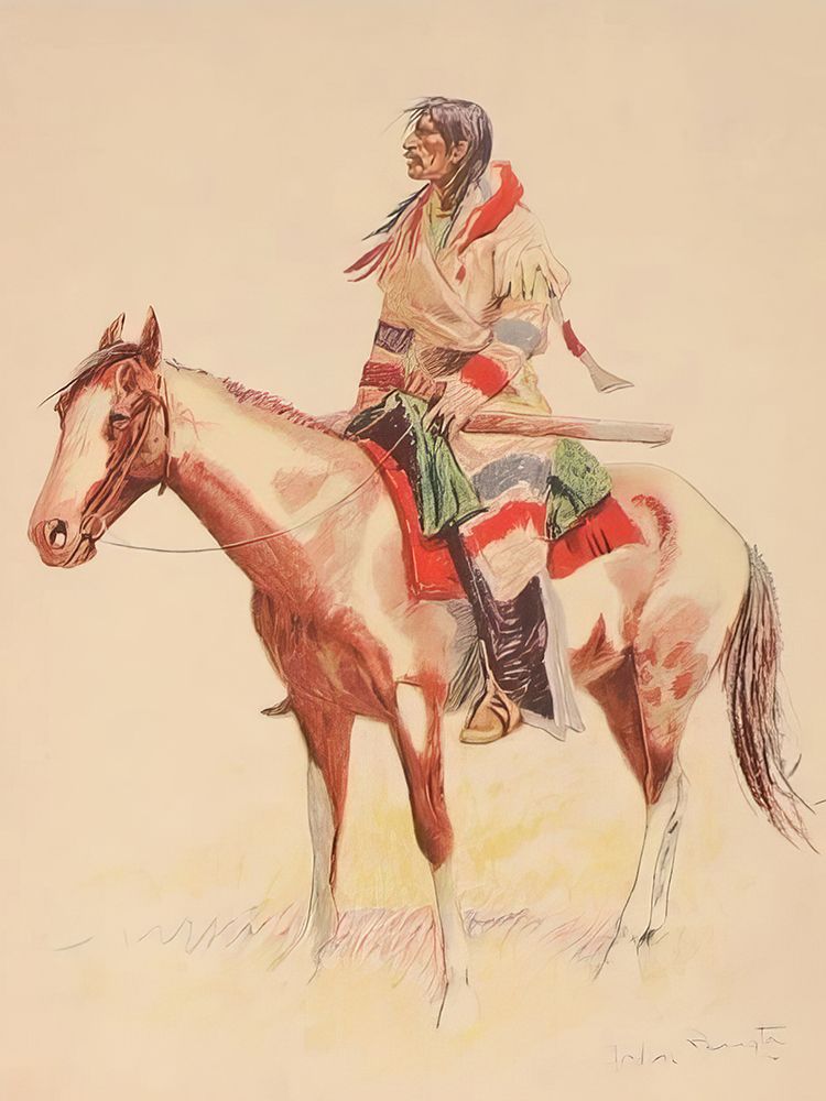 Half-breed from a Bunch of Buckskins art print by Frederic Remington for $57.95 CAD