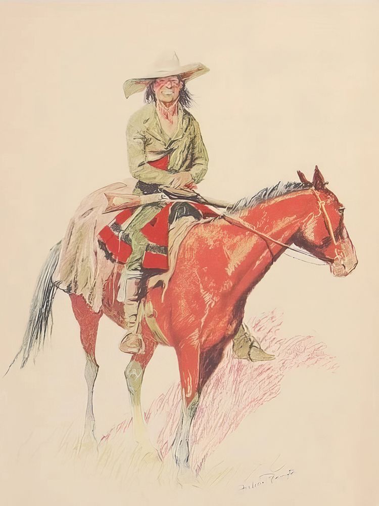 Old Ramon from a Bunch of Buckskins art print by Frederic Remington for $57.95 CAD