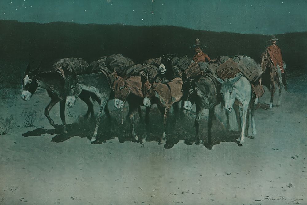 An Early Start for Market 1905 art print by Frederic Remington for $57.95 CAD