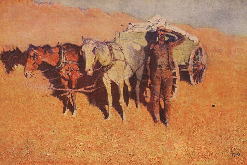 Benighted for a Dry Camp art print by Frederic Remington for $57.95 CAD