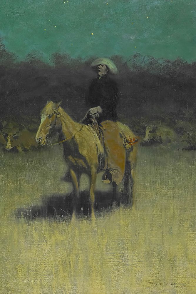 Cowpunchers Lullaby 1906 art print by Frederic Remington for $57.95 CAD