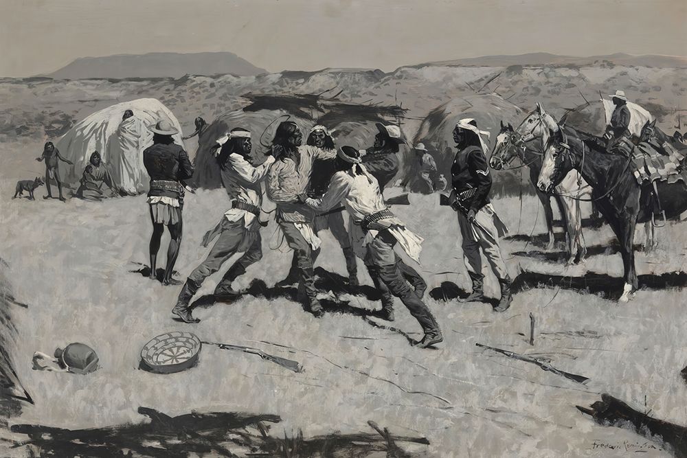 The Arrest of the Scout art print by Frederic Remington for $57.95 CAD