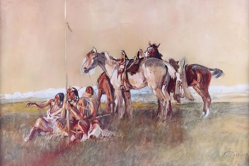 Indian Warband art print by Charles Marion Russell for $57.95 CAD