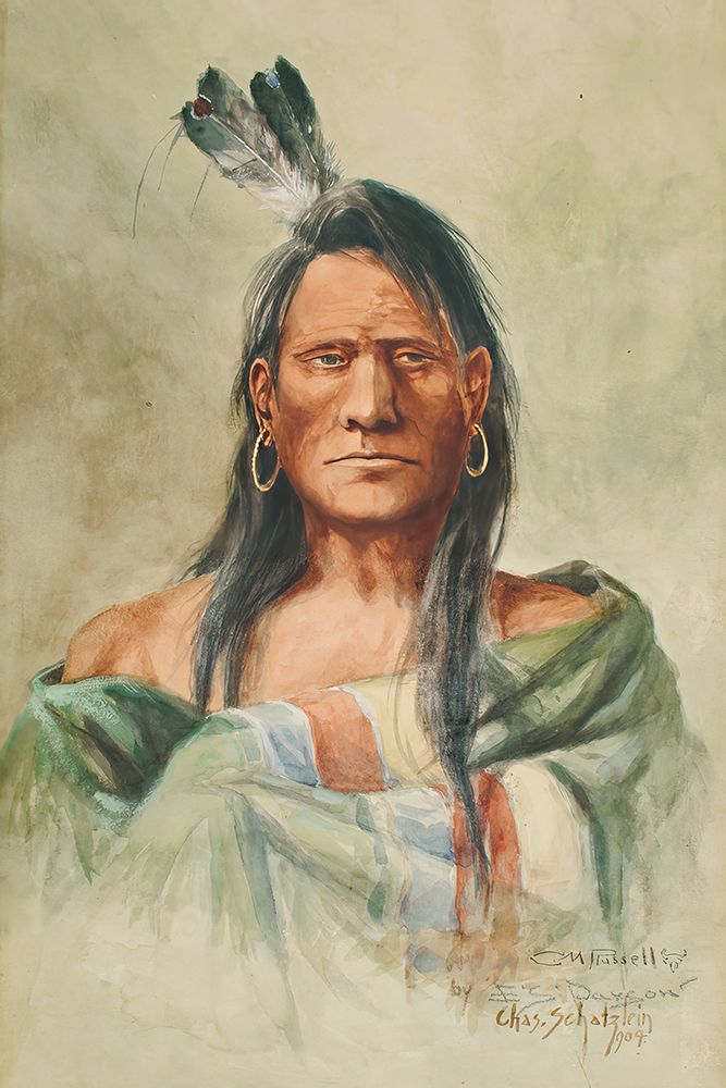 Indian Head art print by Charles Marion Russell for $57.95 CAD