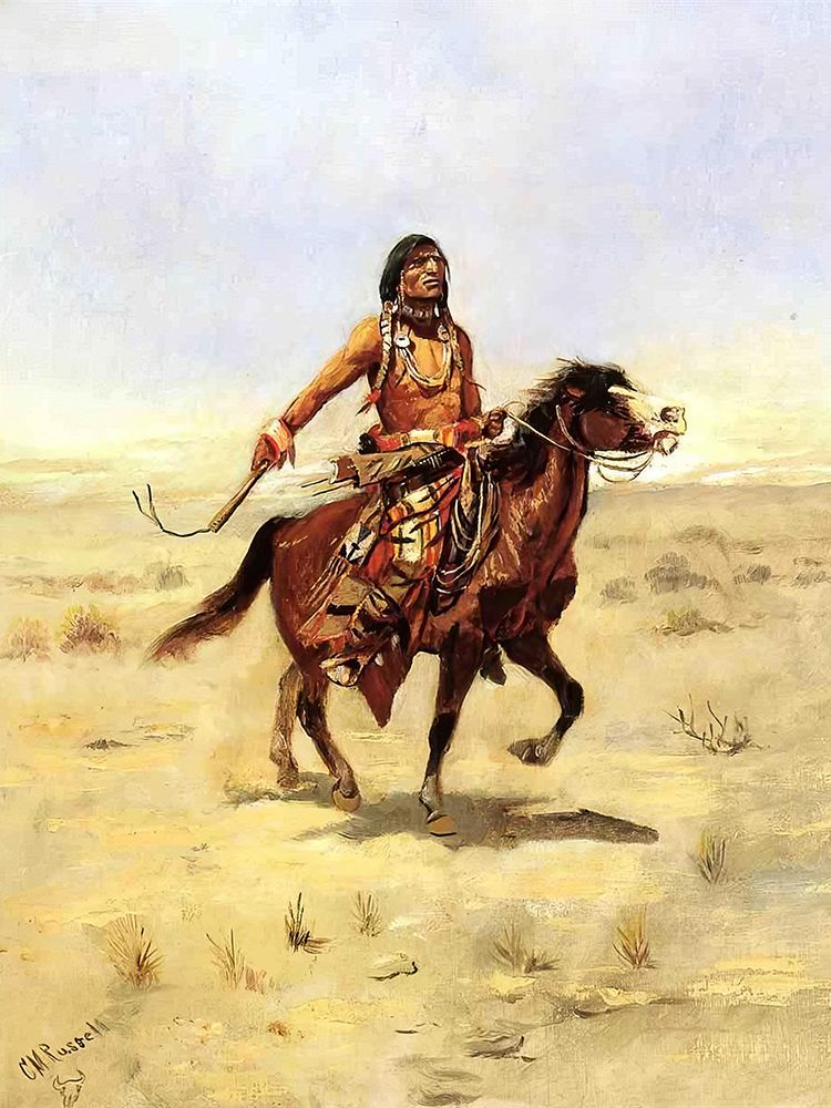 Indian Rider art print by Charles Marion Russell for $57.95 CAD