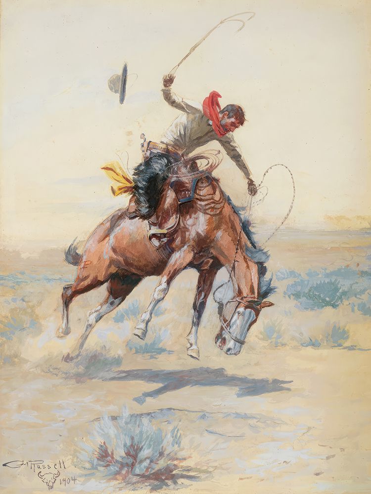 The Bucker art print by Charles Marion Russell for $57.95 CAD