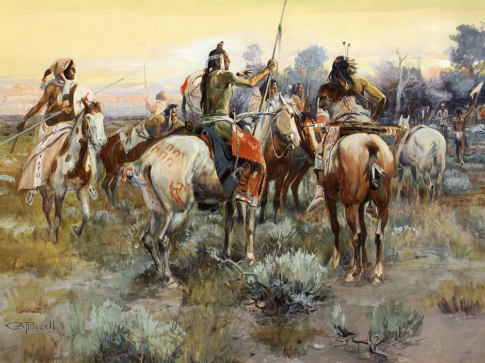 The Truce 1907 art print by Charles Marion Russell for $57.95 CAD