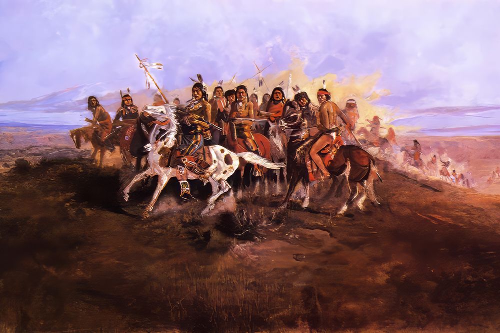 The War Party art print by Charles Marion Russell for $57.95 CAD