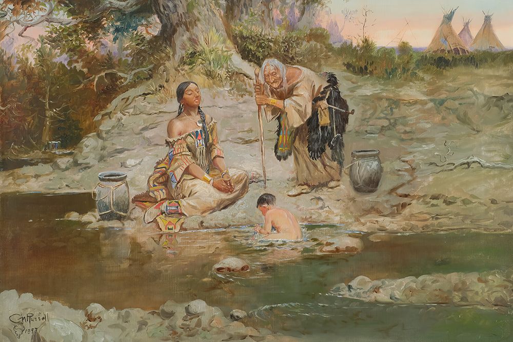 Three Generations art print by Charles Marion Russell for $57.95 CAD
