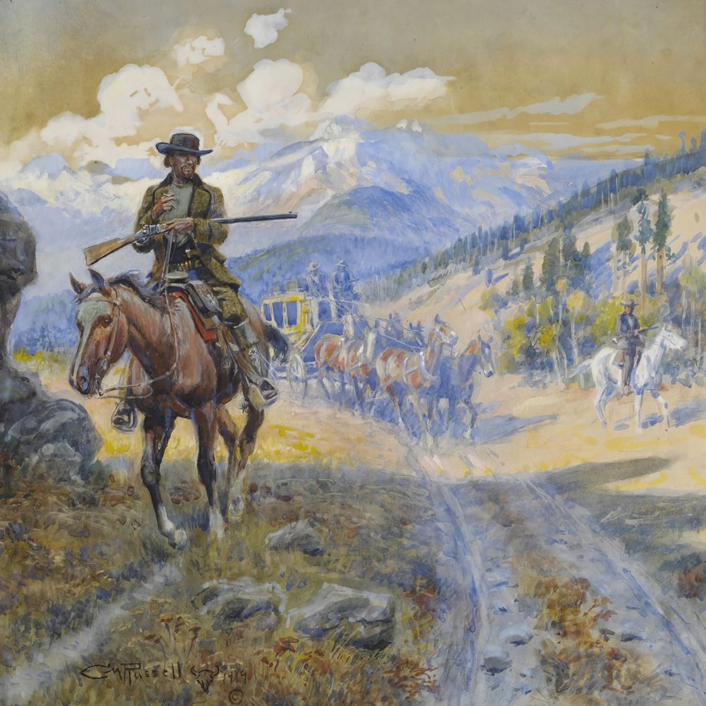 When Guns were the Locks of the Treasure Box 1919 art print by Charles Marion Russell for $57.95 CAD