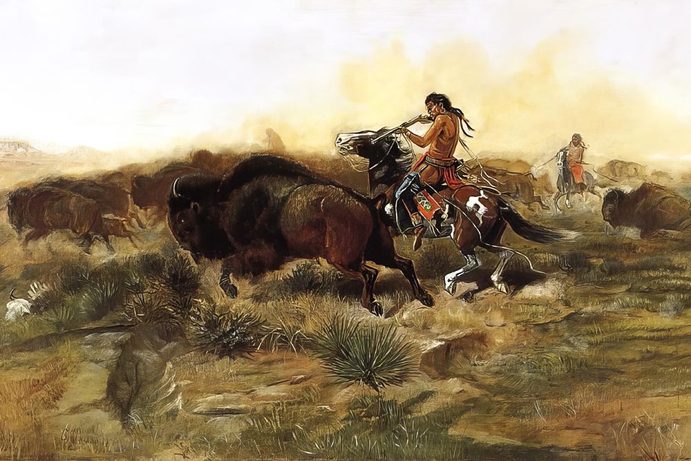 Wild Meat for Wild Men 1890 art print by Charles Marion Russell for $57.95 CAD
