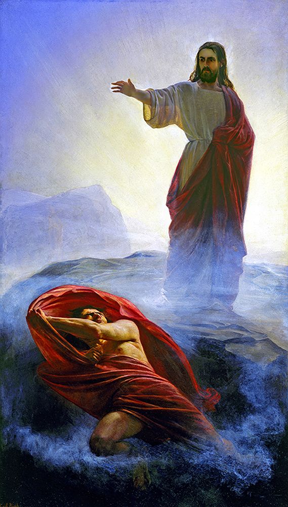 Jesus Tempted art print by Carl Bloch for $57.95 CAD
