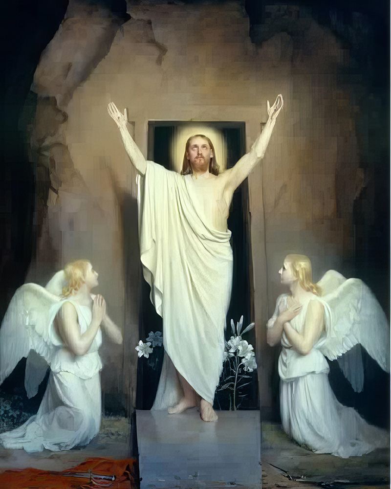 Resurrection of Christ 1875 art print by Carl Bloch for $57.95 CAD