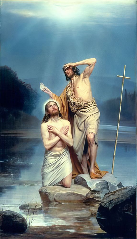 The Baptism of Christ art print by Carl Bloch for $57.95 CAD