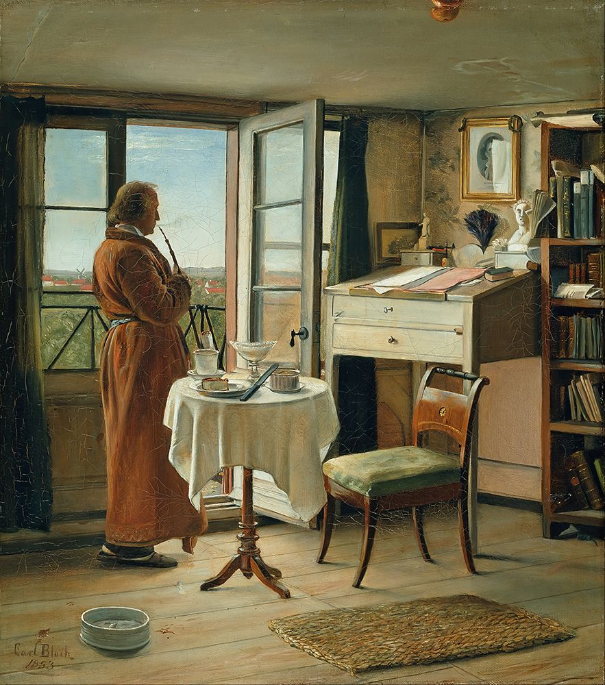 The Actor Kristian Mantzius in his Study 1873 art print by Carl Bloch for $57.95 CAD