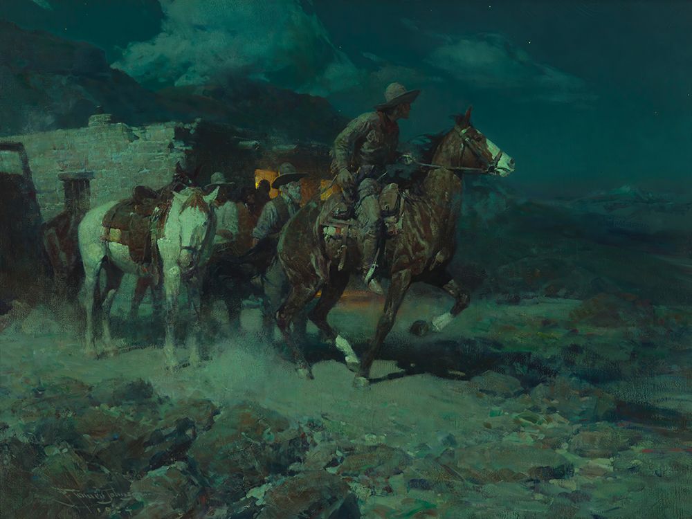 The Pony Express art print by Frank Tenney Johnson for $57.95 CAD