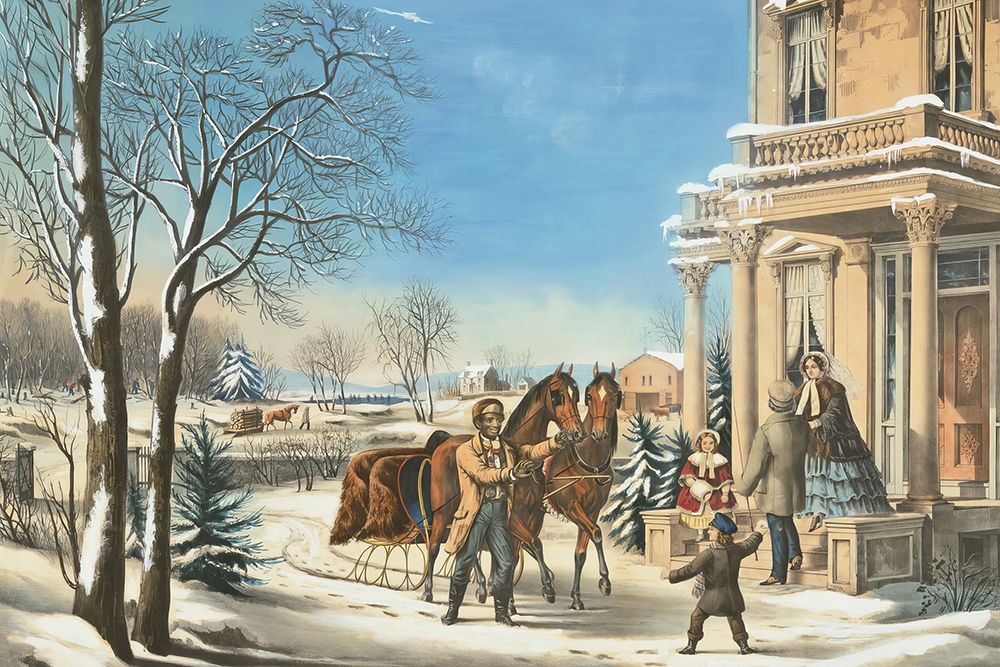 American Country Life. Pleasures of Winter 1855 art print by Frances Flora Bond Palmer for $57.95 CAD