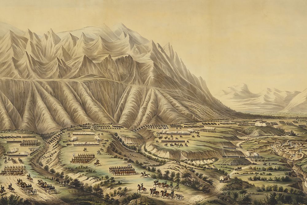 Battle of Buena Vista Mexico 1847 art print by Frances Flora Bond Palmer for $57.95 CAD