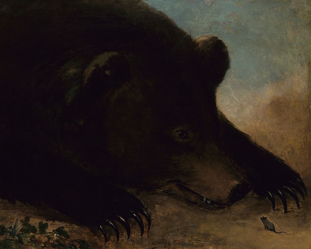Portraits of a Grizzly Bear and Mouse|Life Size art print by George Catlin for $57.95 CAD