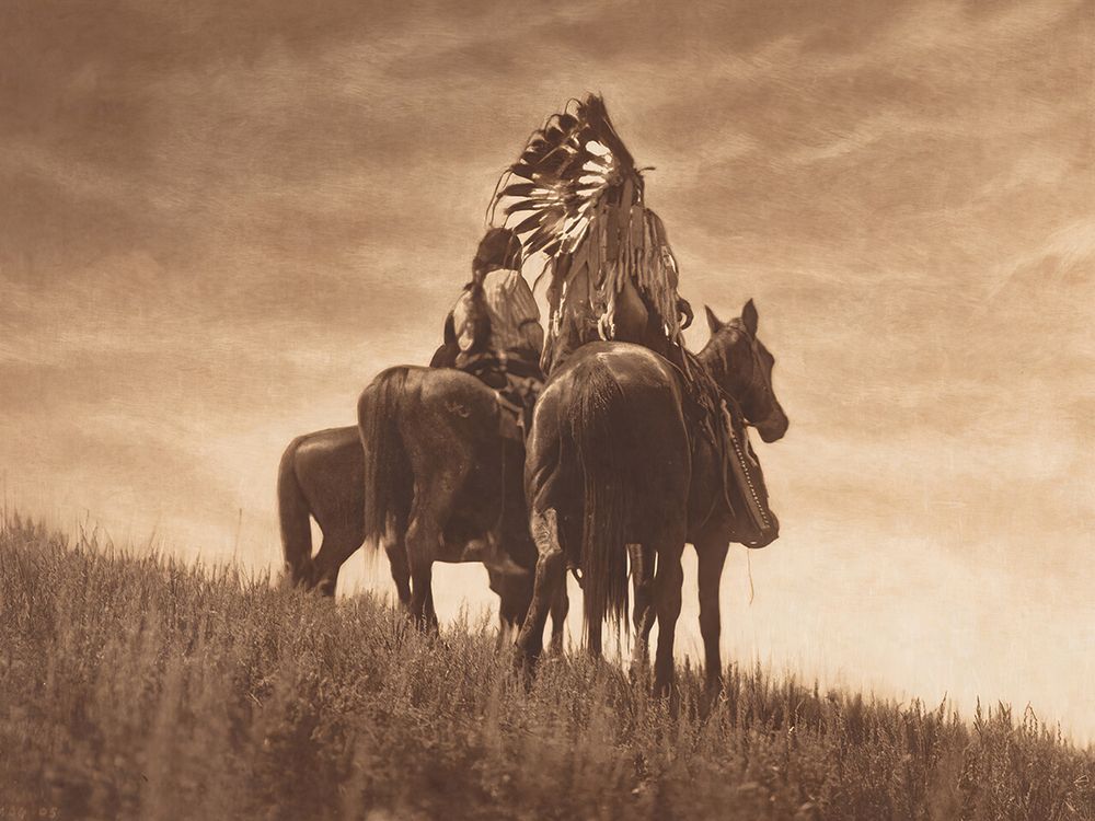 Cheyenne Warriors 1905 art print by Edward S Curtis for $57.95 CAD
