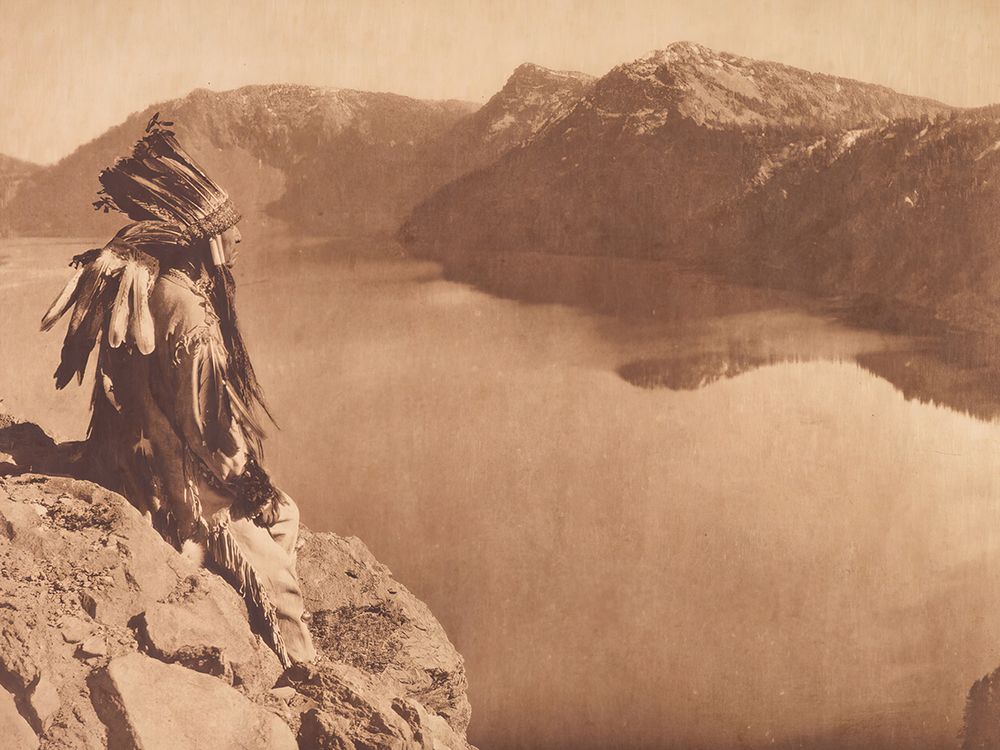 Crater Lake 1923 art print by Edward S Curtis for $57.95 CAD