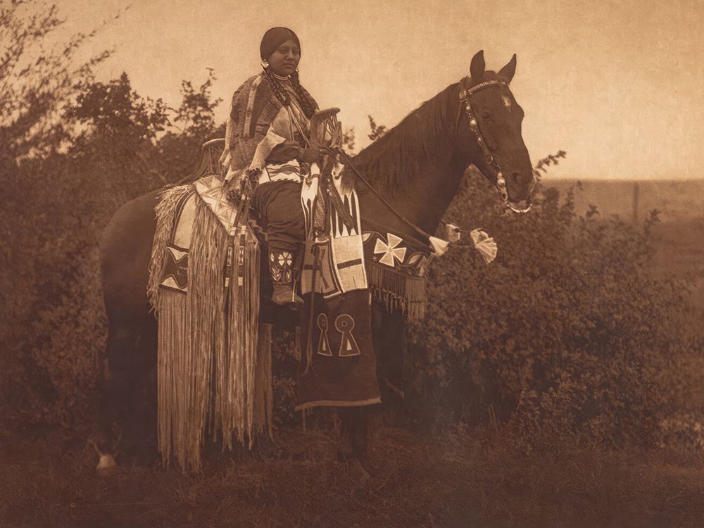 Holiday Trappings - Cayuse 1910 art print by Edward S Curtis for $57.95 CAD