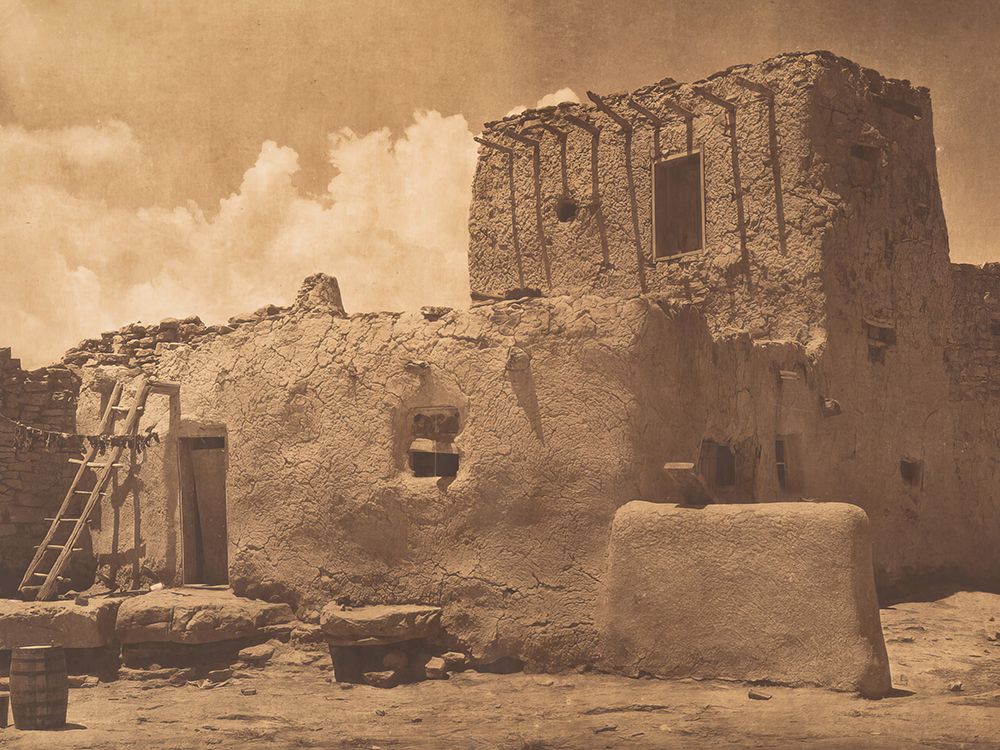 Paguate Watchtower 1925 art print by Edward S Curtis for $57.95 CAD