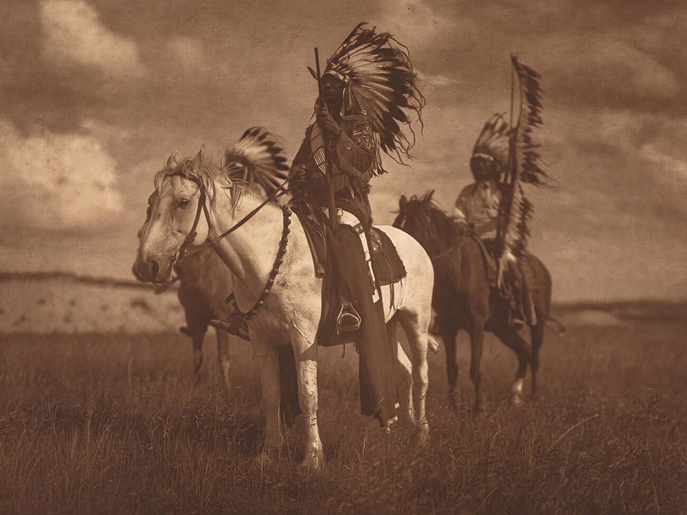 Sioux Chiefs 1907 art print by Edward S Curtis for $57.95 CAD