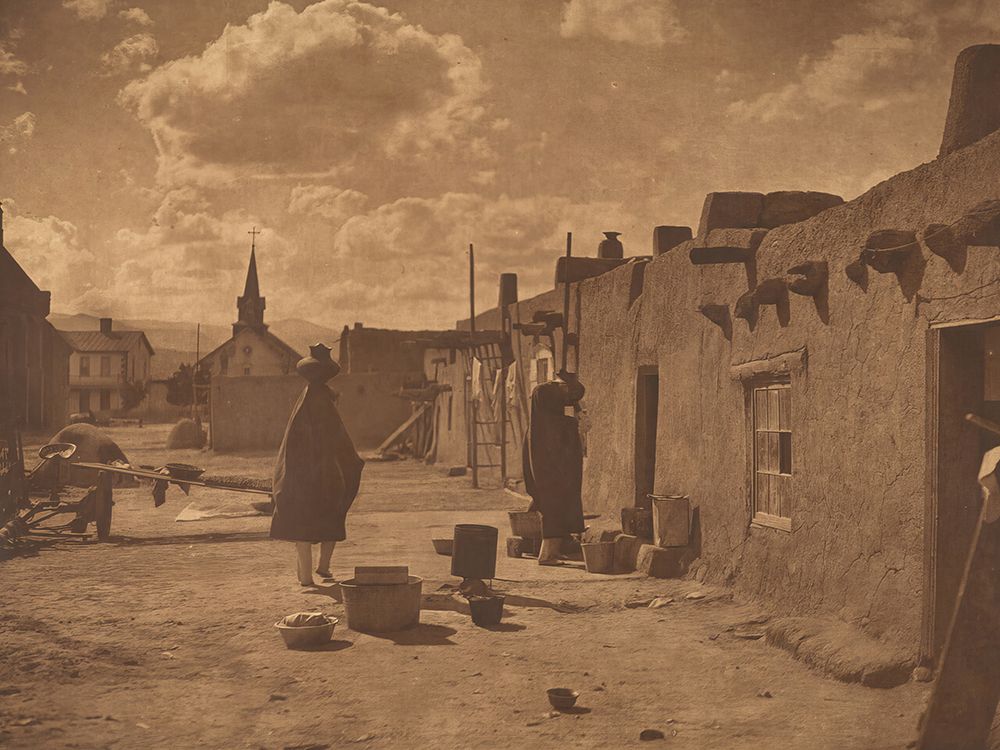 Street Scene at San Juan 1925 art print by Edward S Curtis for $57.95 CAD