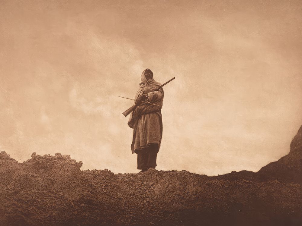 The Mountain - Sheep Hunter - Sioux 1907 art print by Edward S Curtis for $57.95 CAD