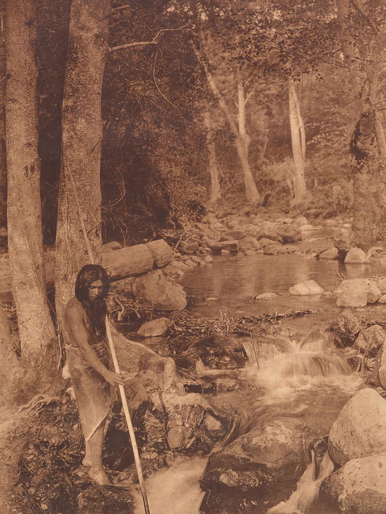 The Salmon Stream 1923 art print by Edward S Curtis for $57.95 CAD