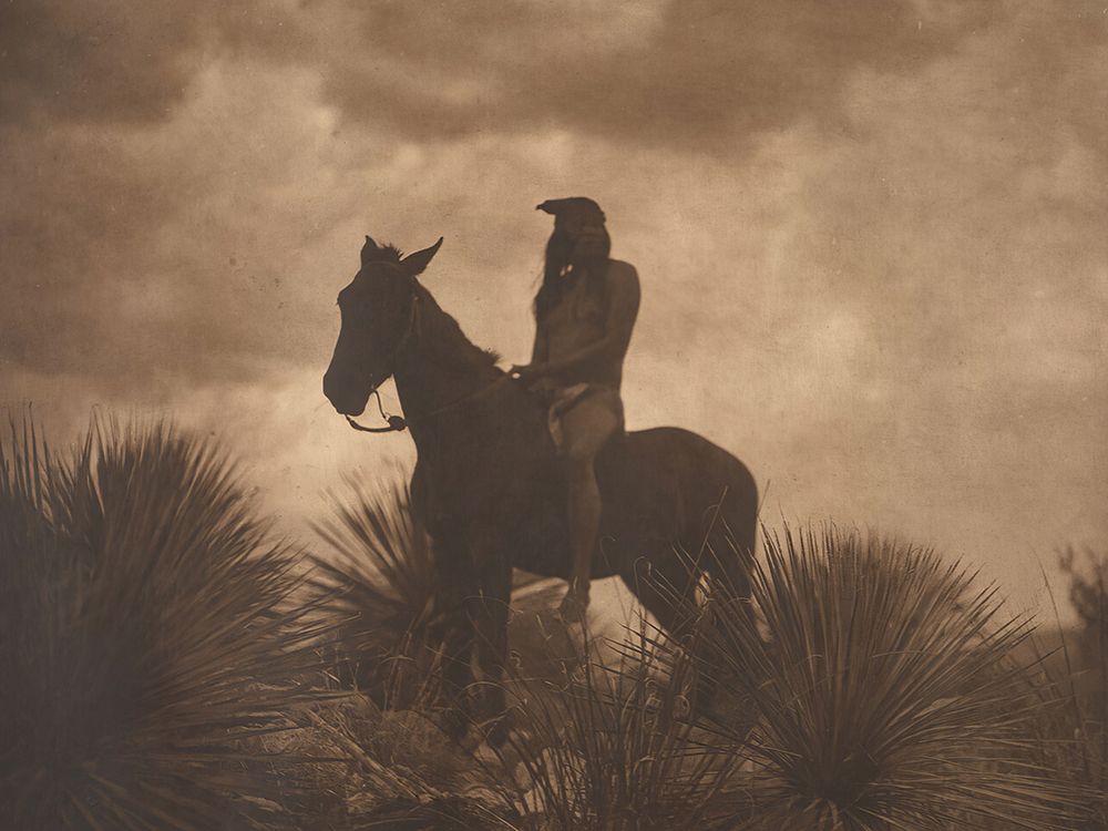 The Scout - Apache 1906 art print by Edward S Curtis for $57.95 CAD