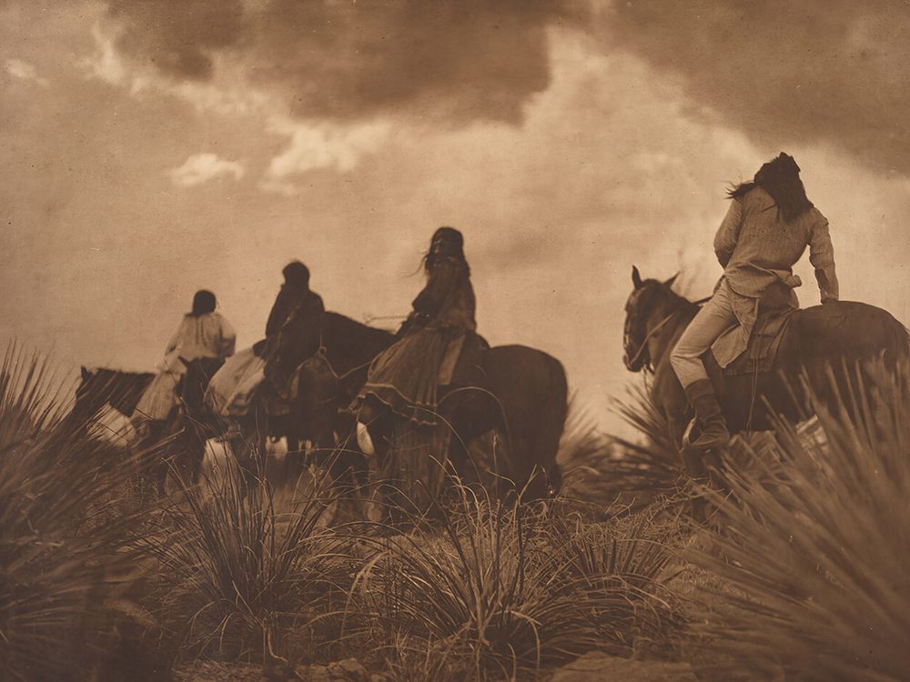 The Storm - Apache 1906 art print by Edward S Curtis for $57.95 CAD