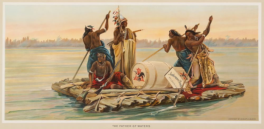 The Father of Waters 1912 art print by Oscar Edmund Berninghaus for $57.95 CAD