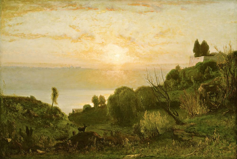 Lake Albano Sunset 1894 art print by George Inness for $57.95 CAD