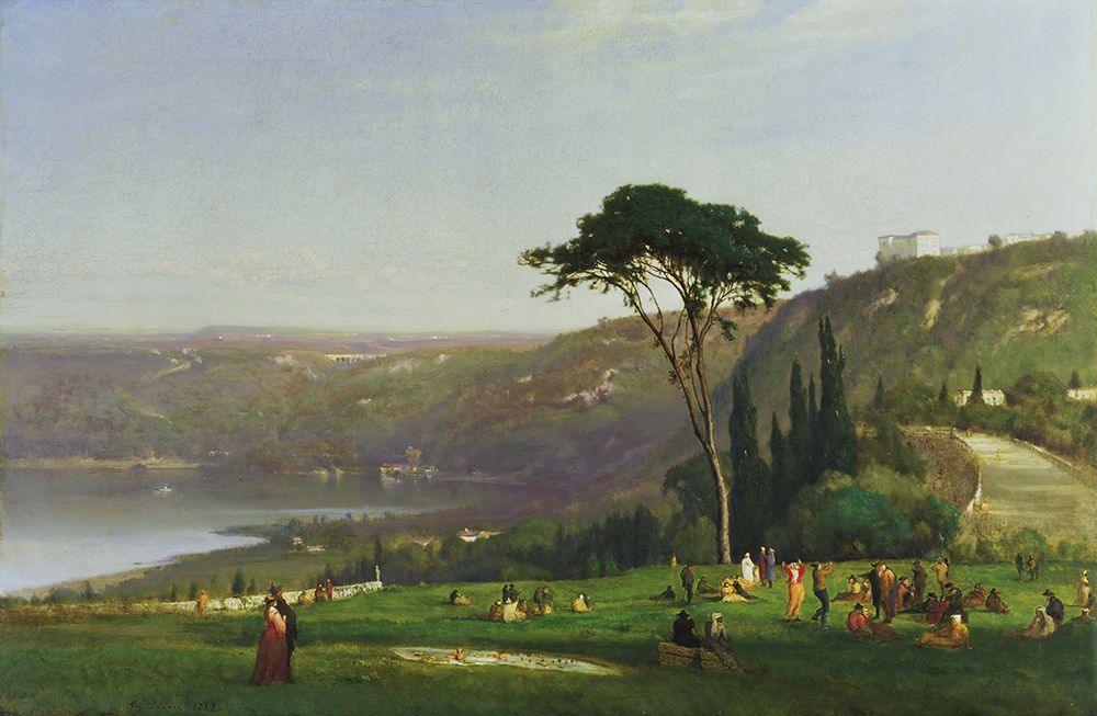 Lake Albano art print by George Inness for $57.95 CAD