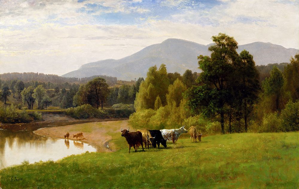 Pasture Lands art print by George Inness for $57.95 CAD