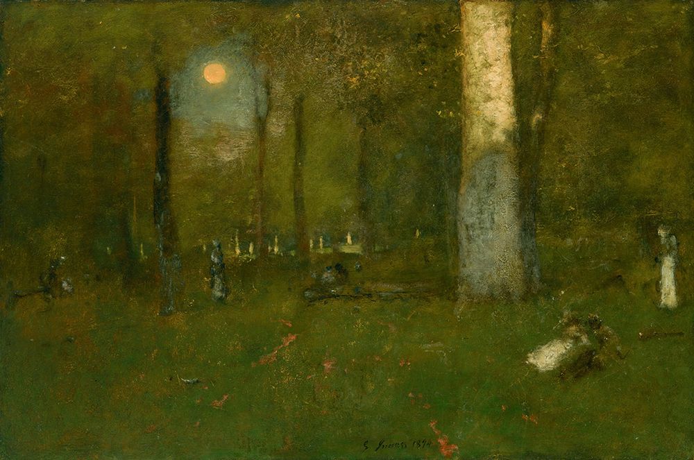 Picnic in the Woods, Montclair New Jersey art print by George Inness for $57.95 CAD