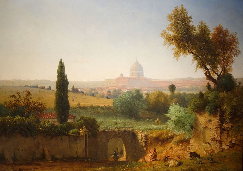 Saint Peters Rome 1857 art print by George Inness for $57.95 CAD