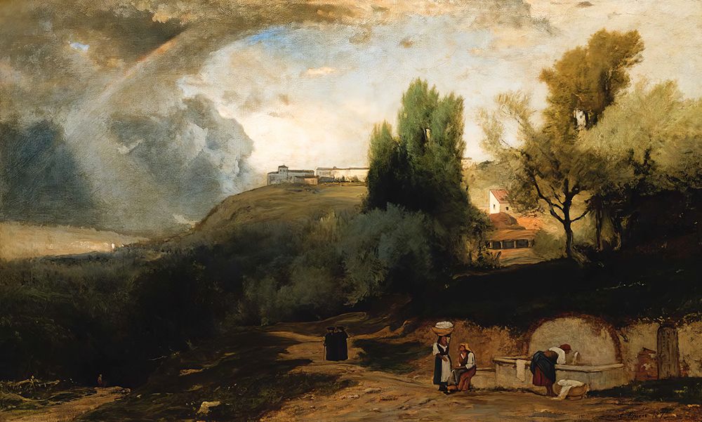Scene in Perugia art print by George Inness for $57.95 CAD