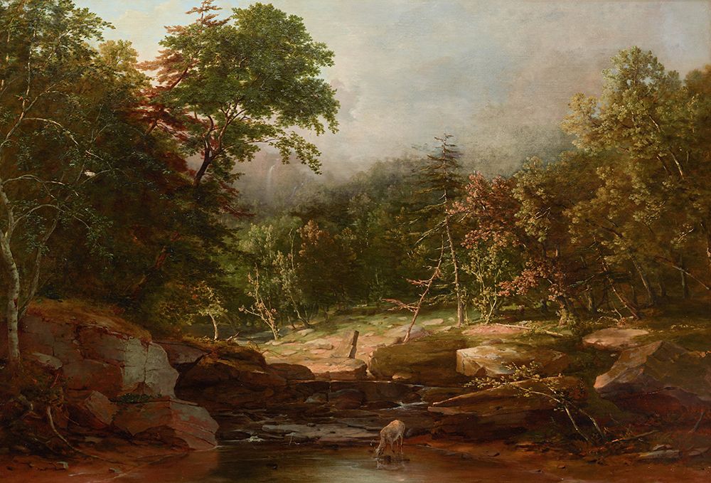 Stream in the Mountains 1850 art print by George Inness for $57.95 CAD