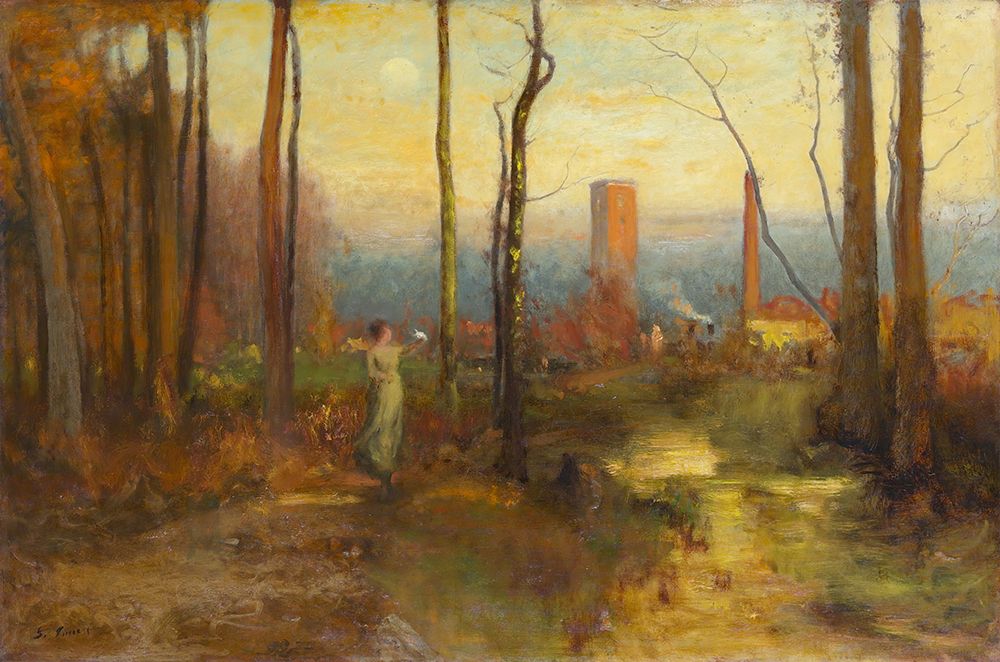The Mill Stream, Montclair, New Jersey 1888 art print by George Inness for $57.95 CAD