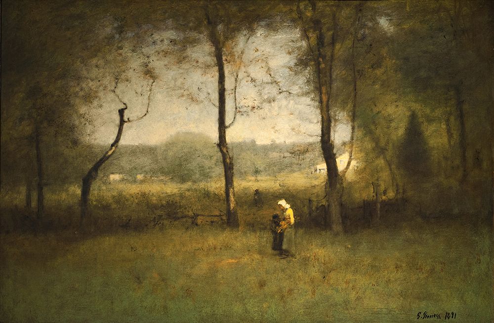 Wood Gatherers an Autumn Afternoon 1891 art print by George Inness for $57.95 CAD