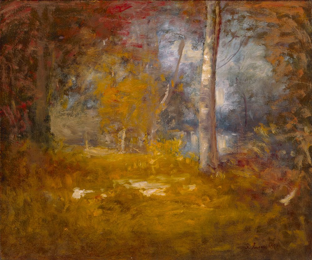 Woodland Pool 1891 art print by George Inness for $57.95 CAD