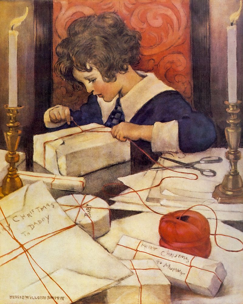 A Ball of Twine 1919 art print by Jessie Willcox Smith for $57.95 CAD