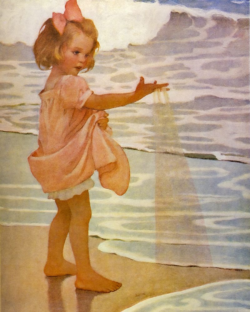 A Childs Book of Old Verses 1910 - Little Drops of Water art print by Jessie Willcox Smith for $57.95 CAD